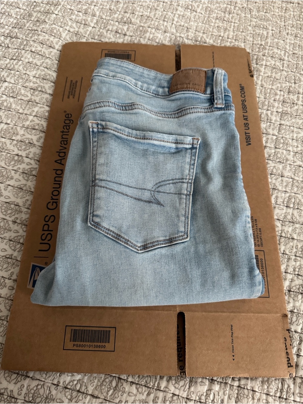 American Eagle Outfitters Light Blue Denim Jeans - Short